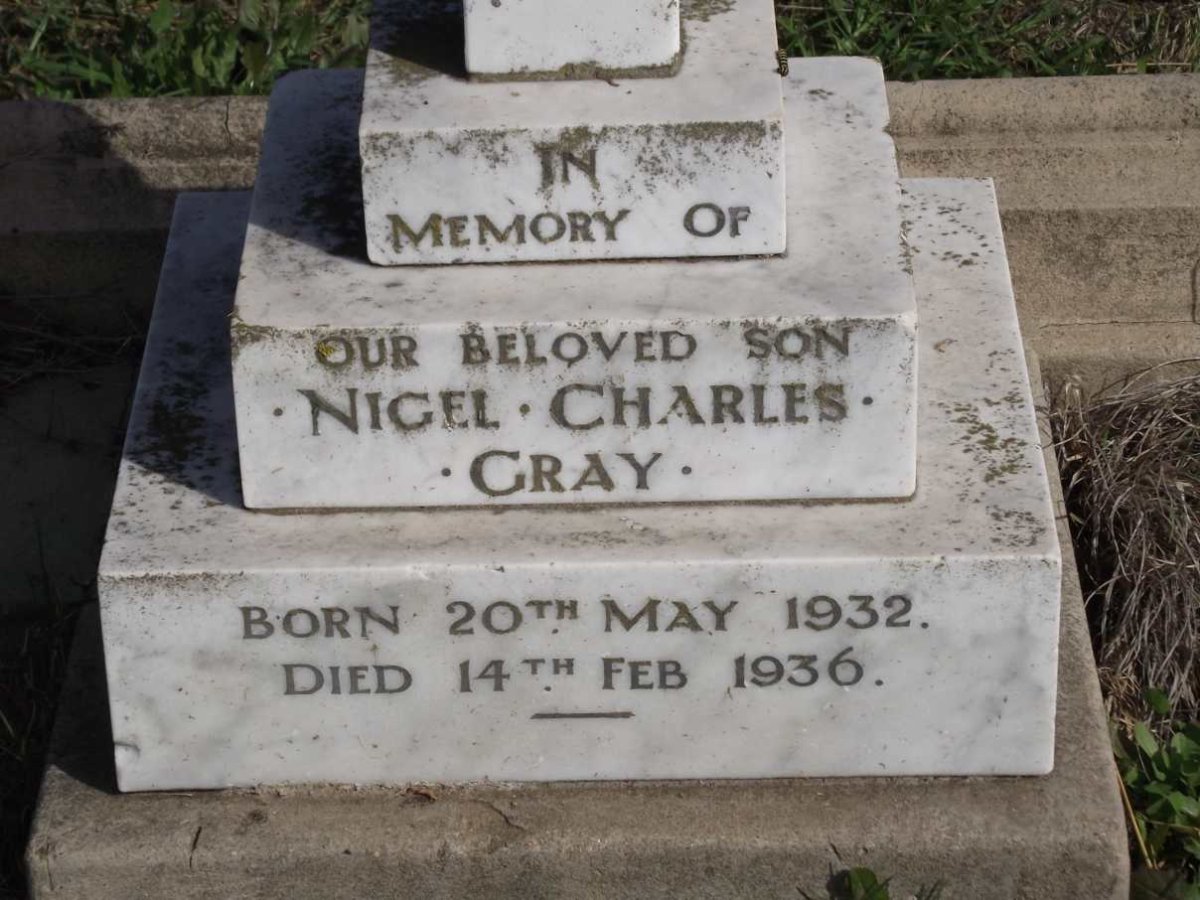 GRAY Nigel Charles 1932-1936