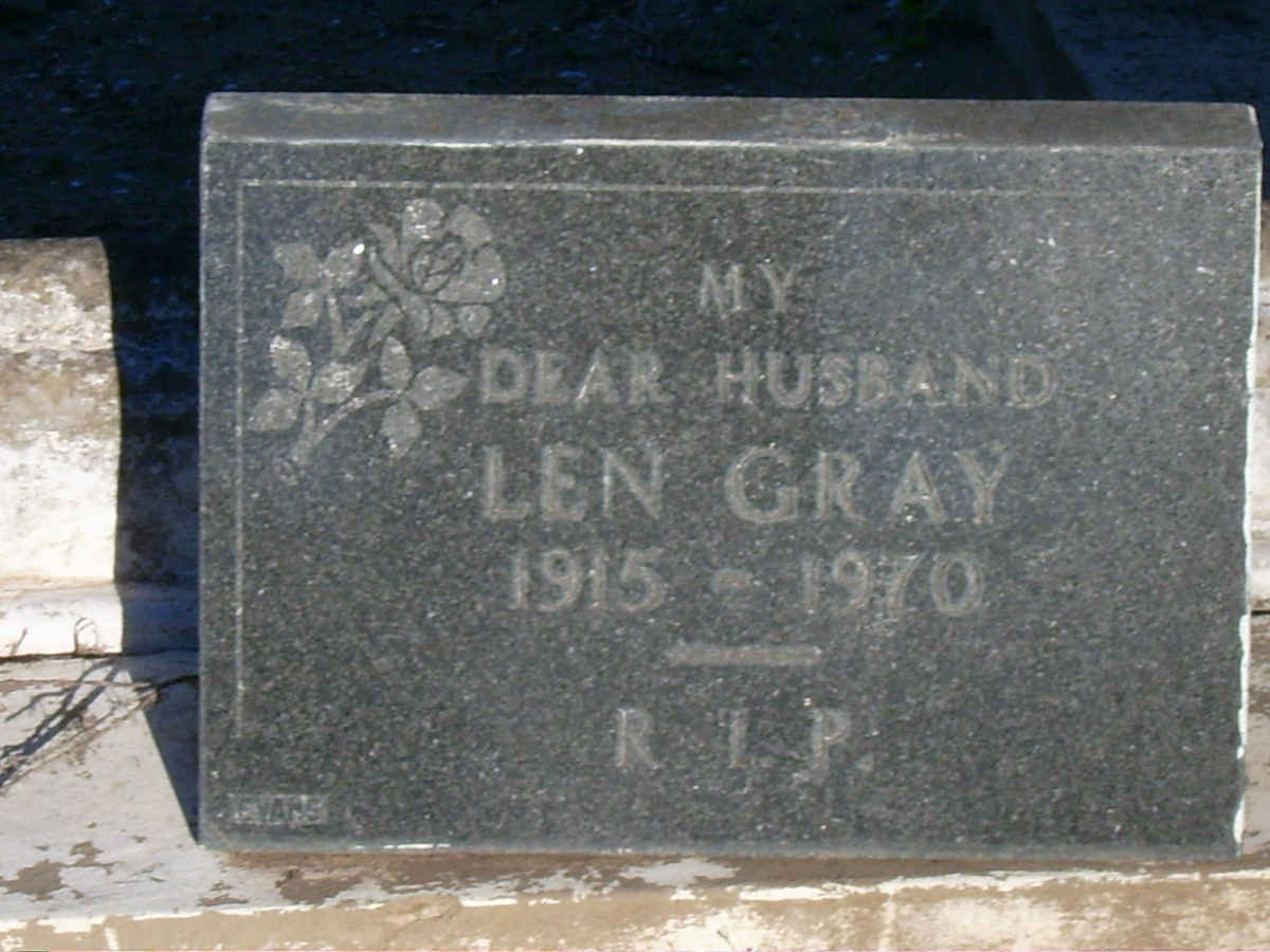 GRAY Len 1915-1970