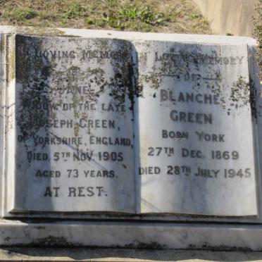 GREEN Jane -1905 :: GREEN Blanche 1869-1945
