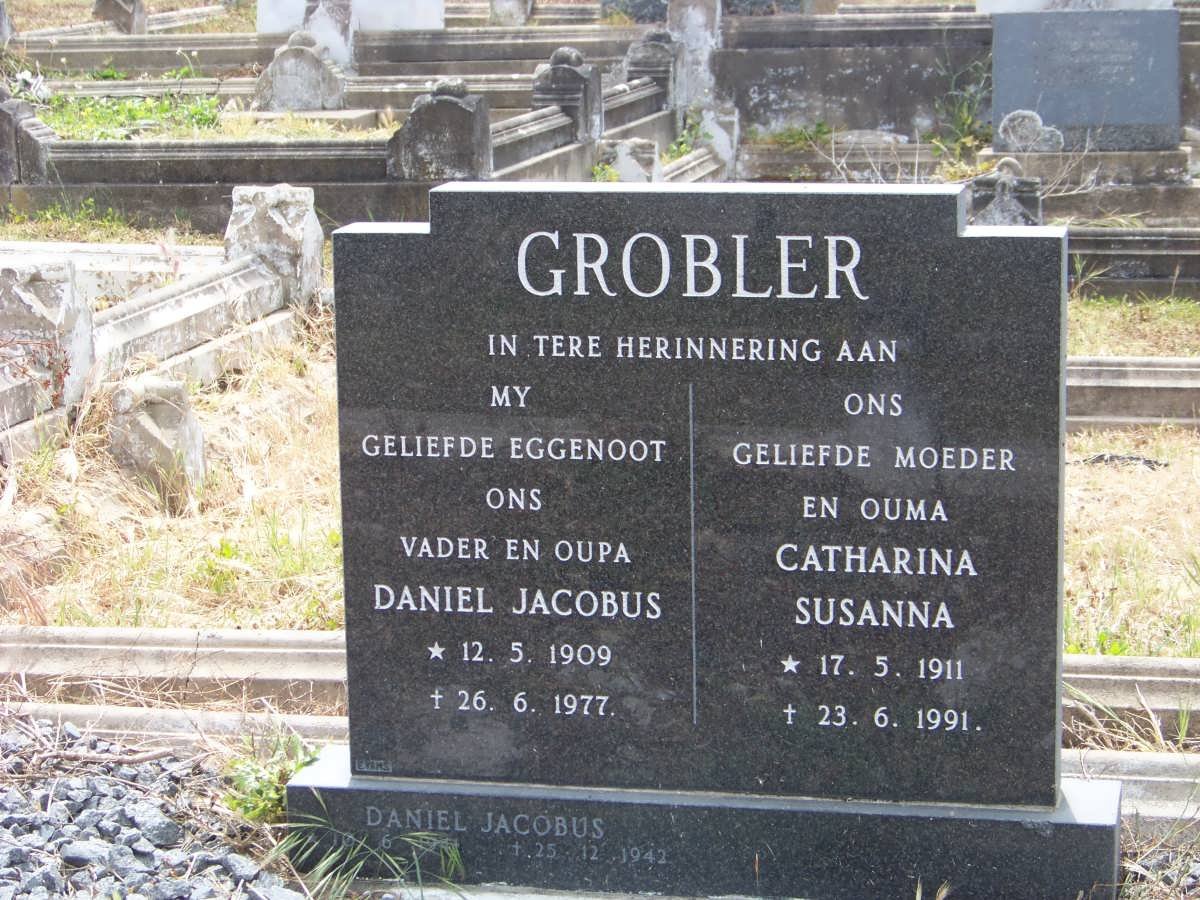 GROBLER Daniel Jacobus 1909-1977 &amp; Catharina Susanna 1911-1991 :: GROBLER Daniel Jacobus -1942