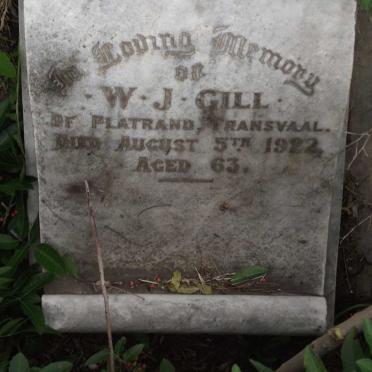 GILL W.J. -1922