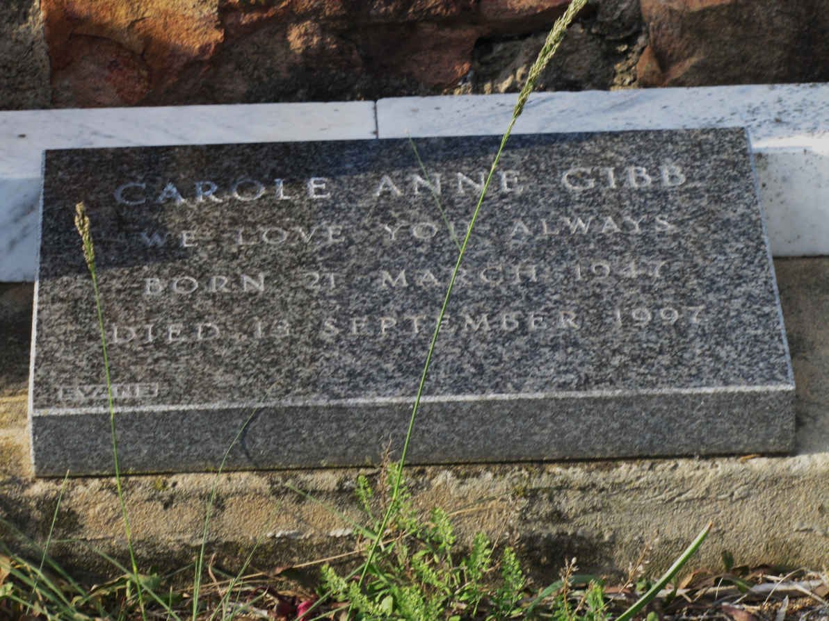 GIBB Carol Anne 1947-1997