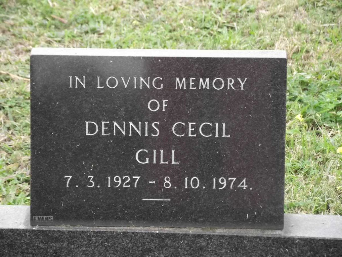 GILL Dennis Cecil 1927-1974