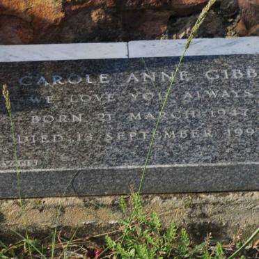 GIBB Carol Anne 1947-1997