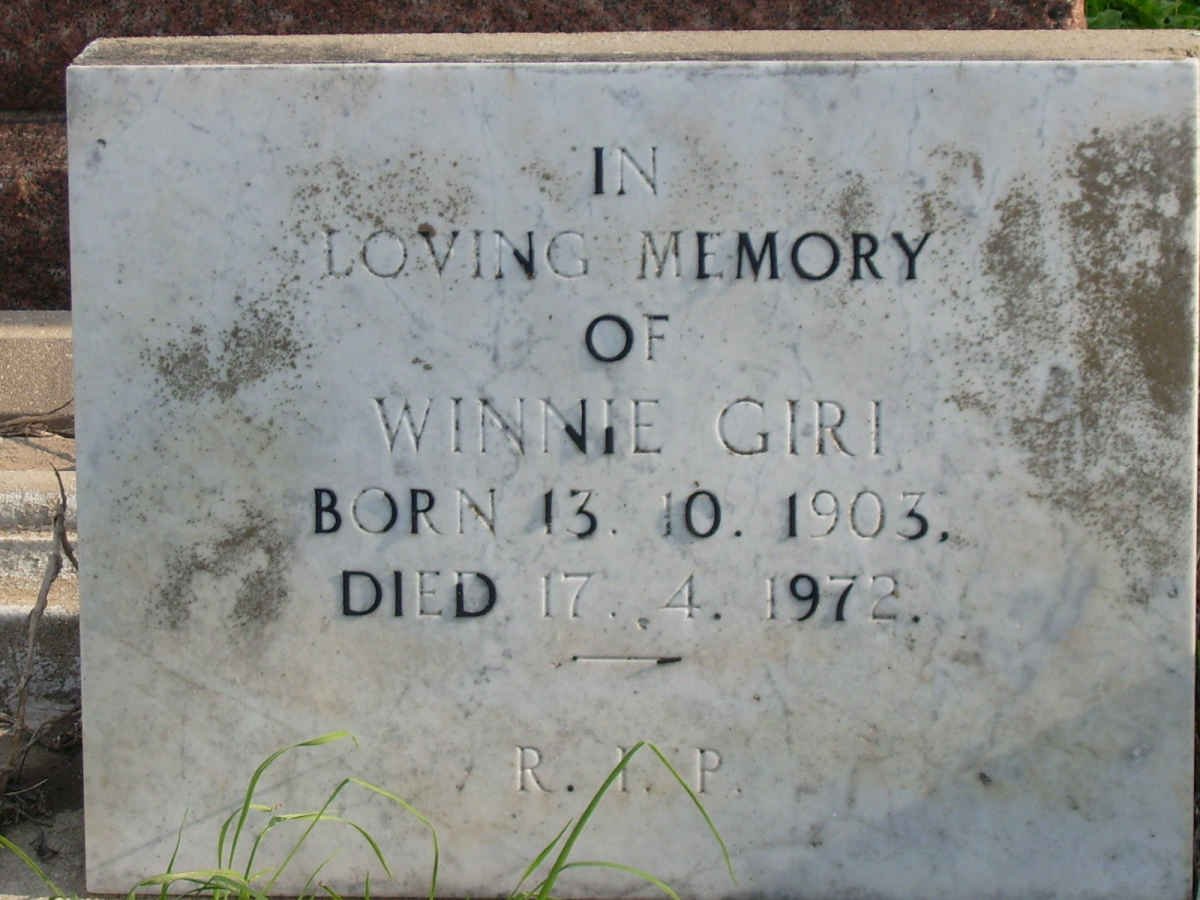GIRI Winnie 1903-1972