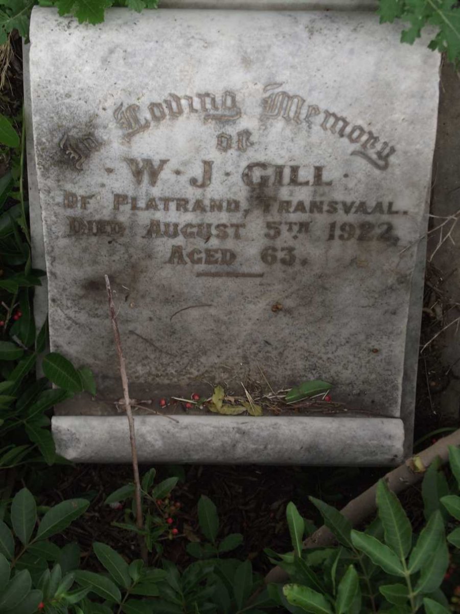 GILL W.J. -1922