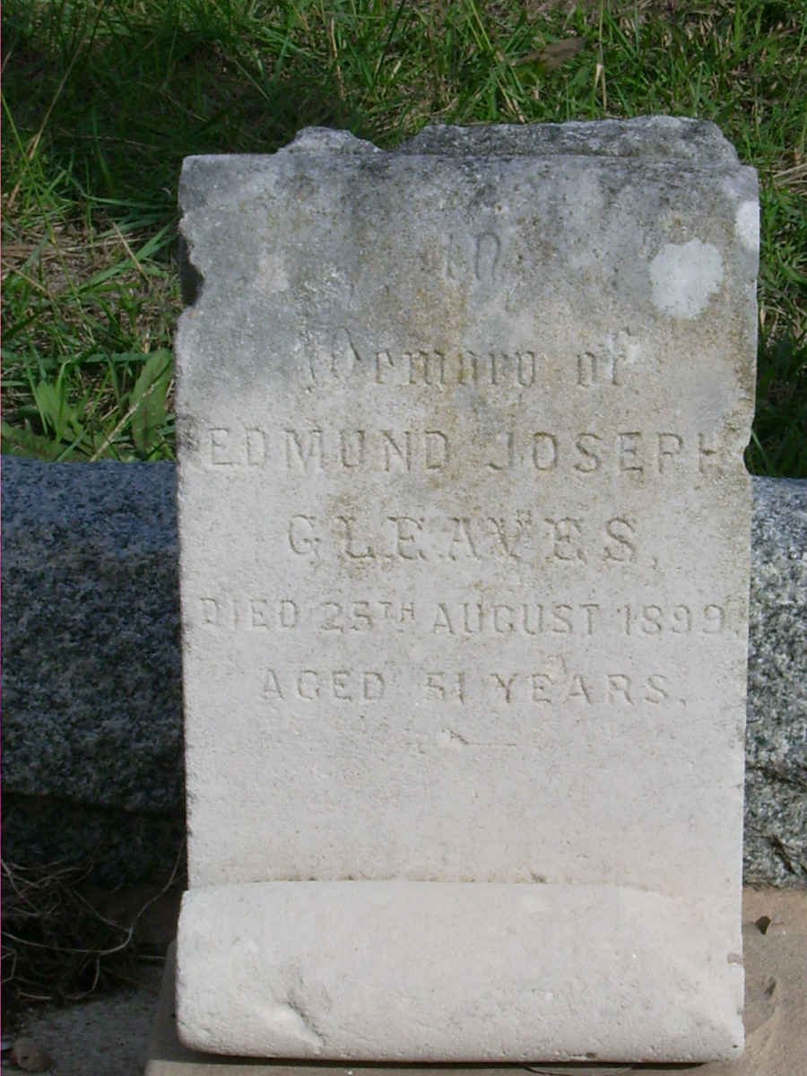 GLEAVES Edmund Joseph -1899