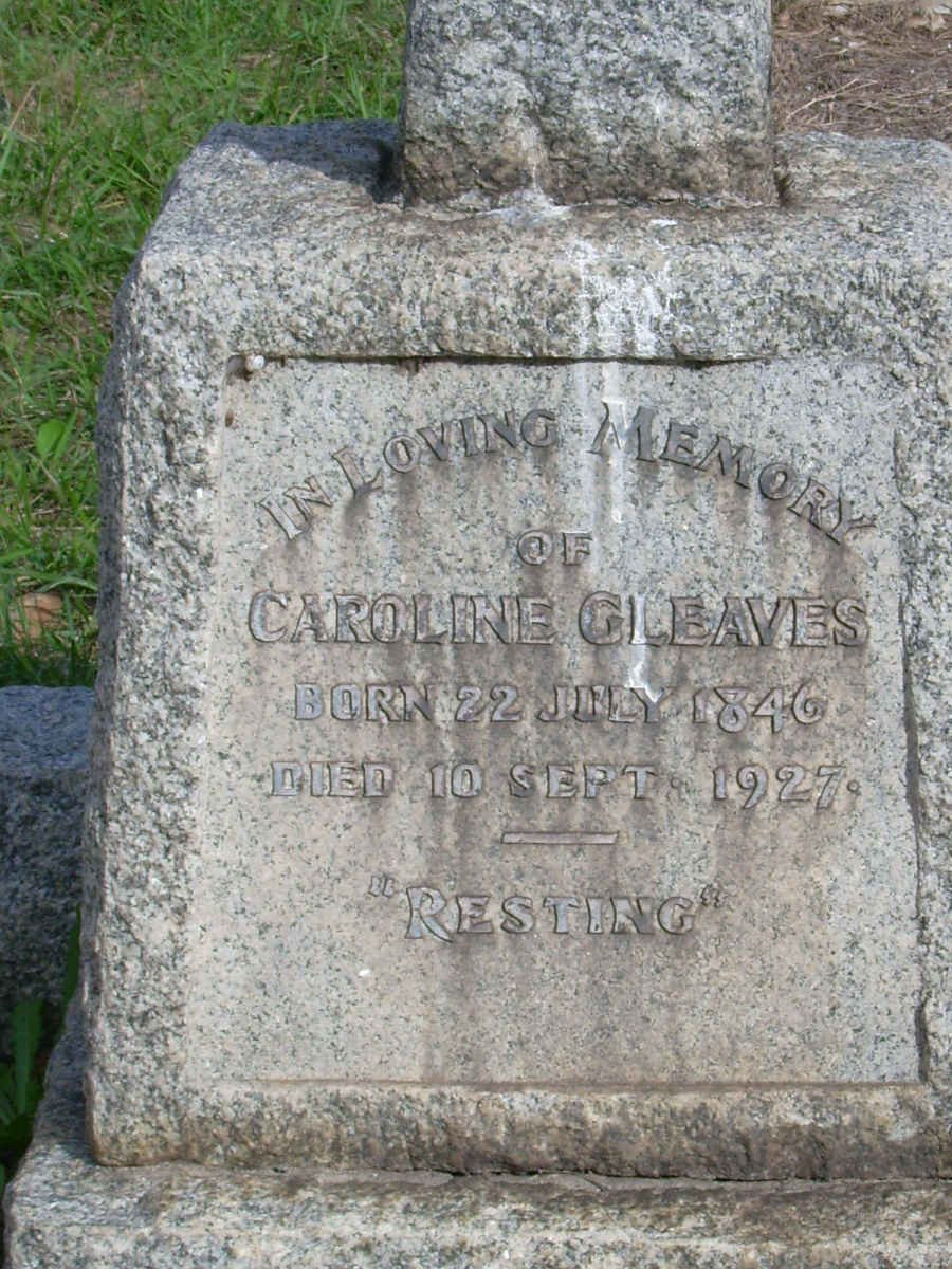 GLEAVES Caroline 1846-1927
