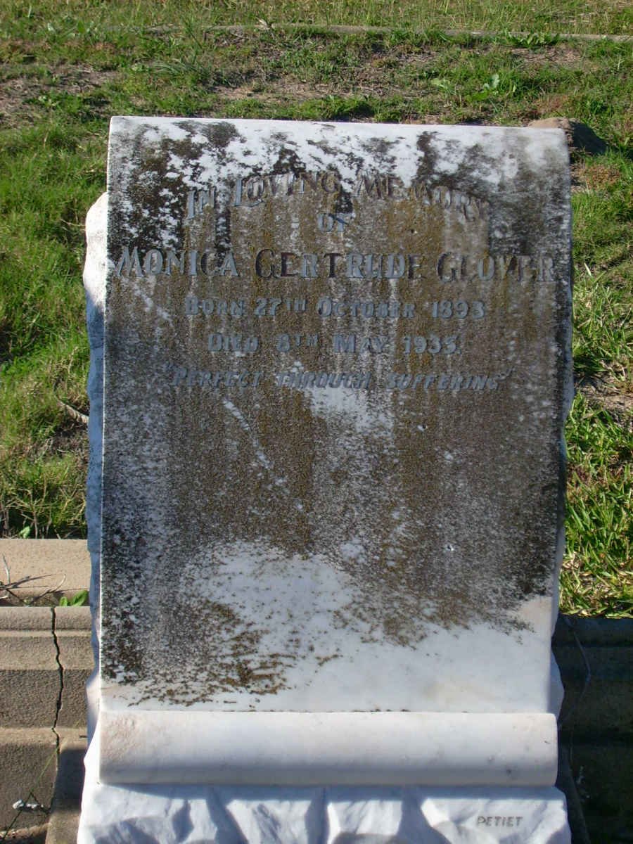 GLOVER Monica Gertrude 1893-1935