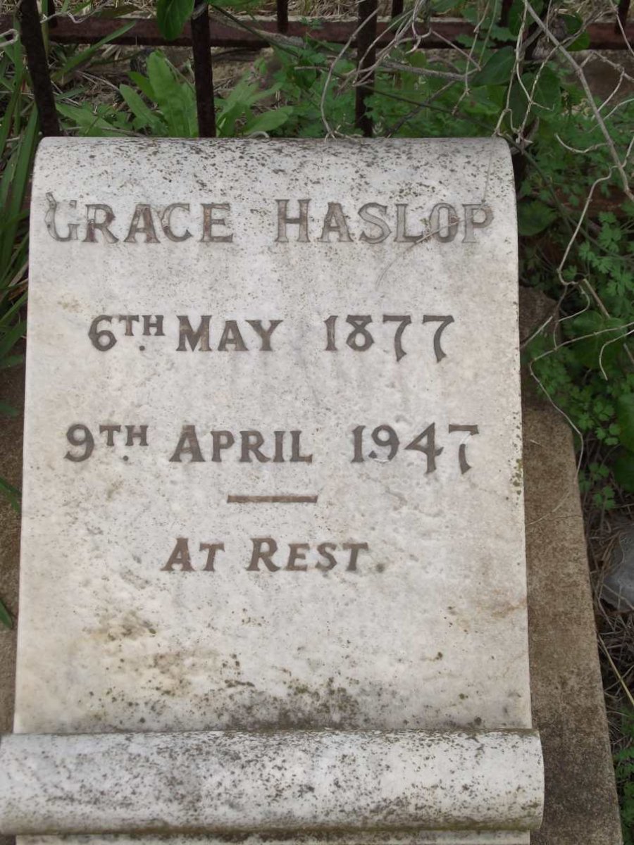 HASLOP Grace 1877-1947