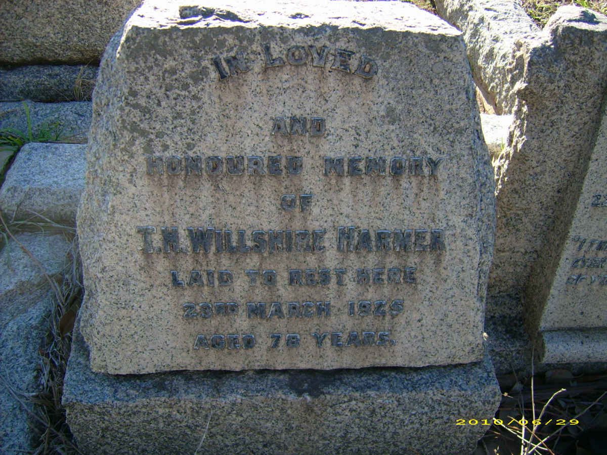 HARMER T.H. Willshire -1925
