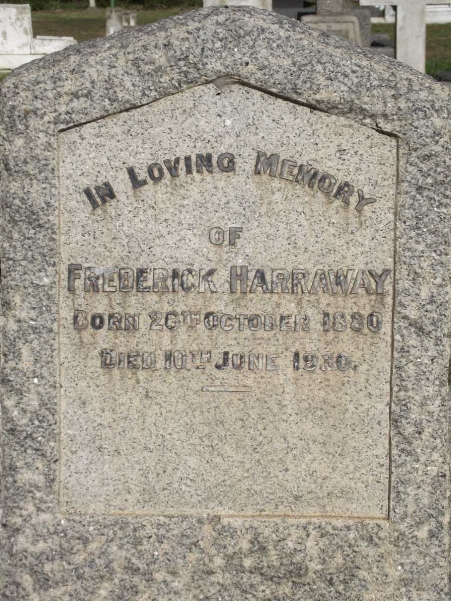 HARRAWAY Frederick 1890-1930