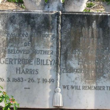 HARRIS Gertrude 1883-1949 :: HARRIS Peter Kirkpatrick 1926-1967
