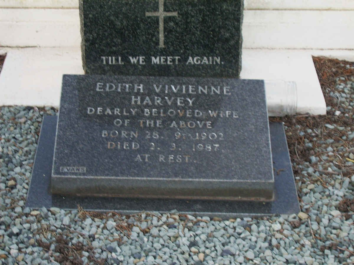 HARVEY Edith Vivienne 1902-1987