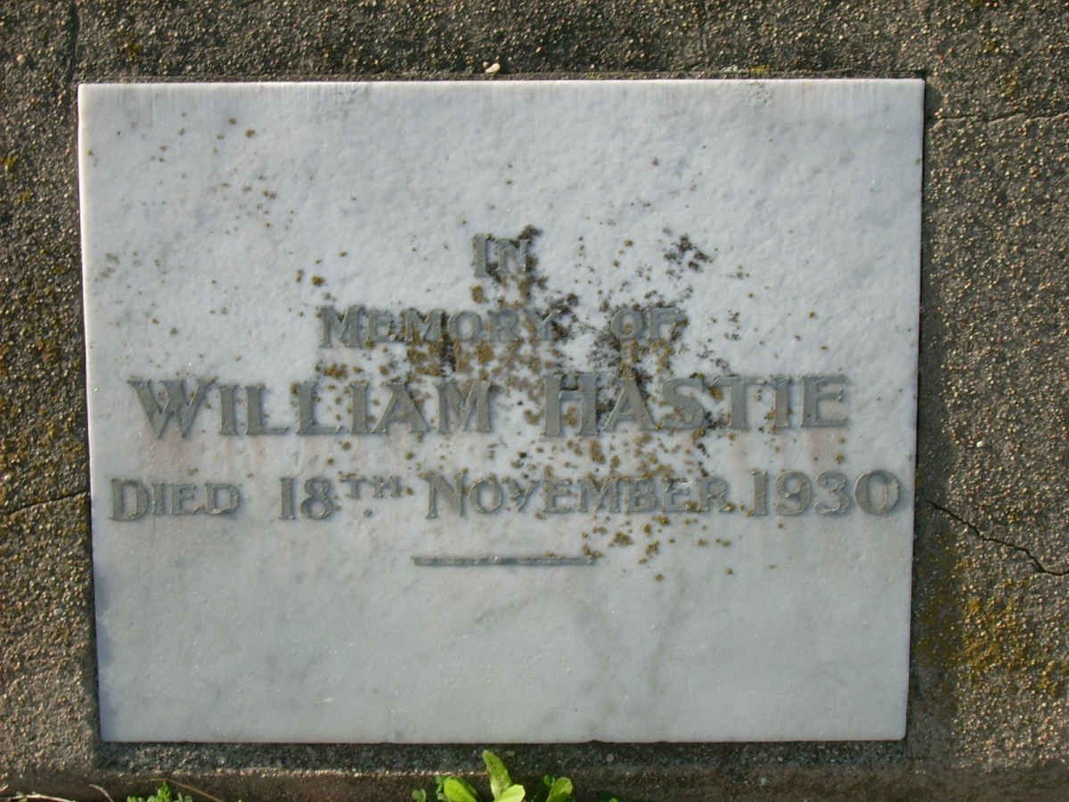 HASTIE William -1930