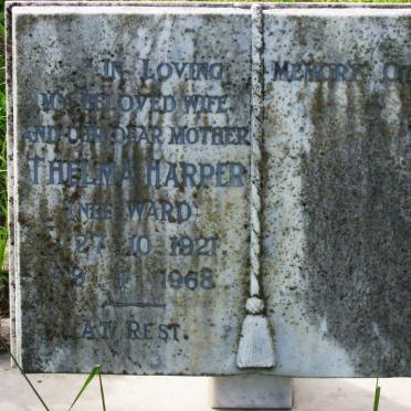 HARPER Thelma nee WARD 1921-1968
