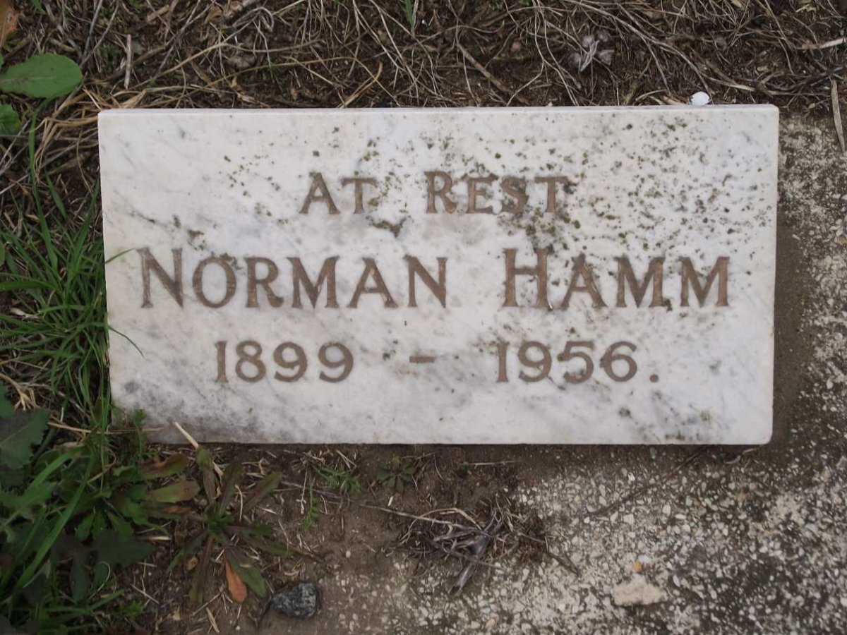 HAMM Norman 1899-1956