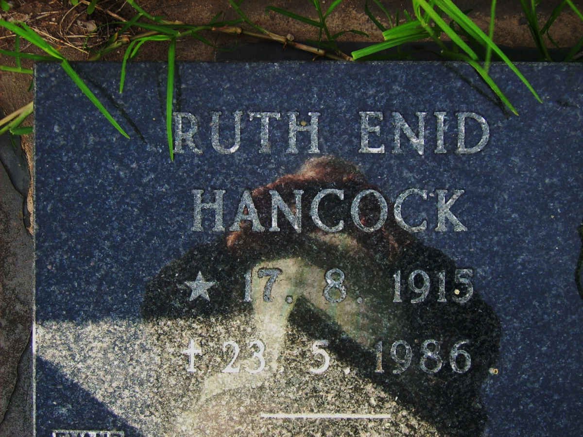 HANCOCK Ruth Enid 1915-1986