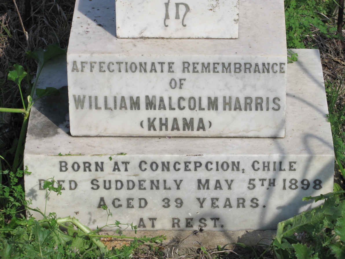 HARRIS William Malcolm -1898