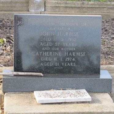HARMSE John -1952 &amp; Catherine -1974