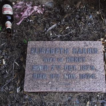 HARRIS Elizabeth 1879-1974