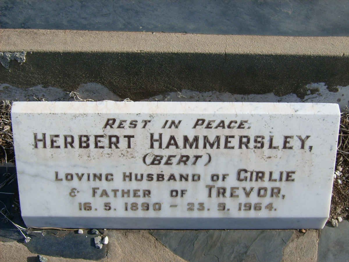 HAMMERSLEY Herbert 1890-1964