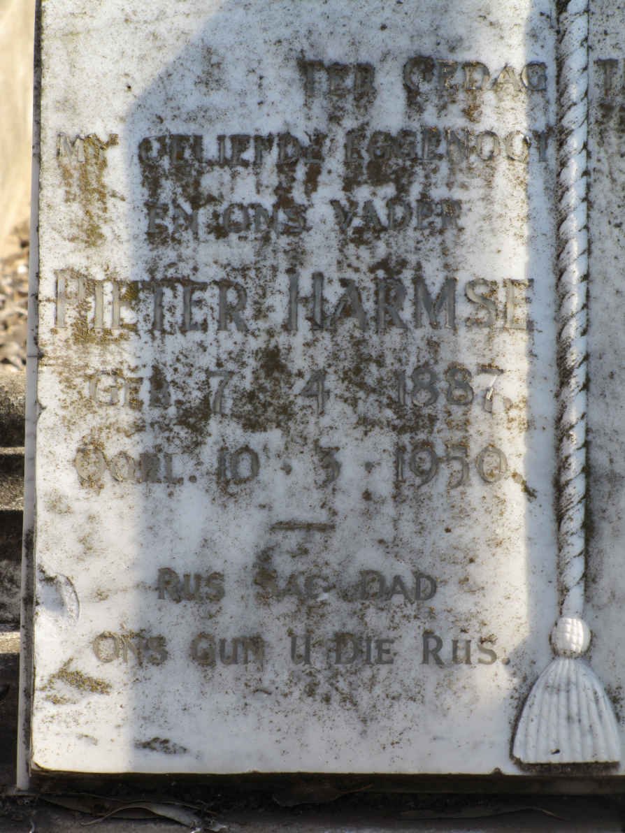 HARMSE Pieter 1887-1950