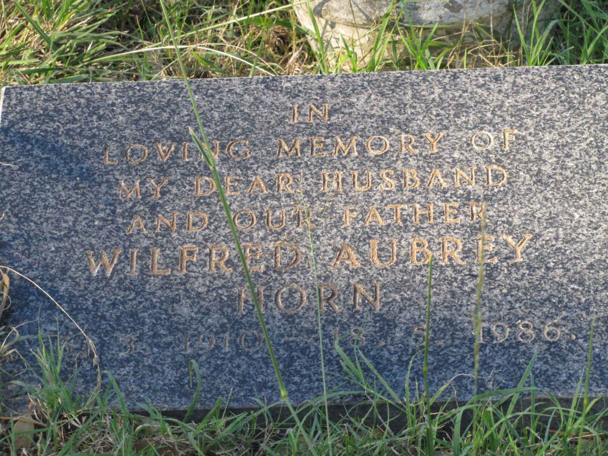 HORN Wilfred Aubrey 1910-1986