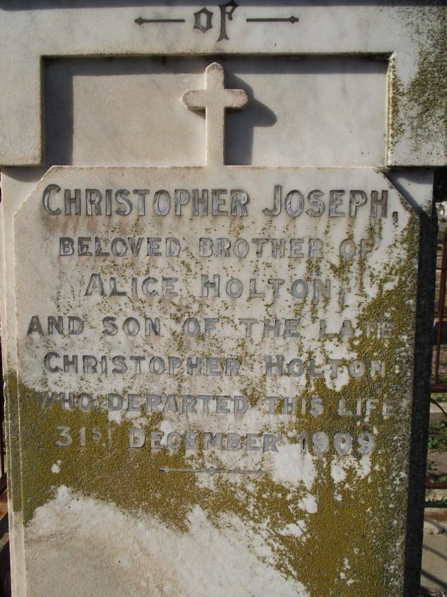 HOLTON Christopher Joseph -1909