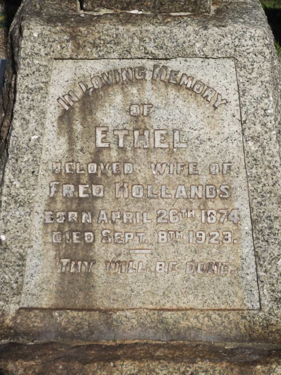 HOLLANDS Ethel 1874-1923