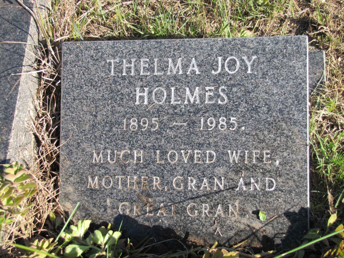HOLMES Thelma Joy 1895-1985
