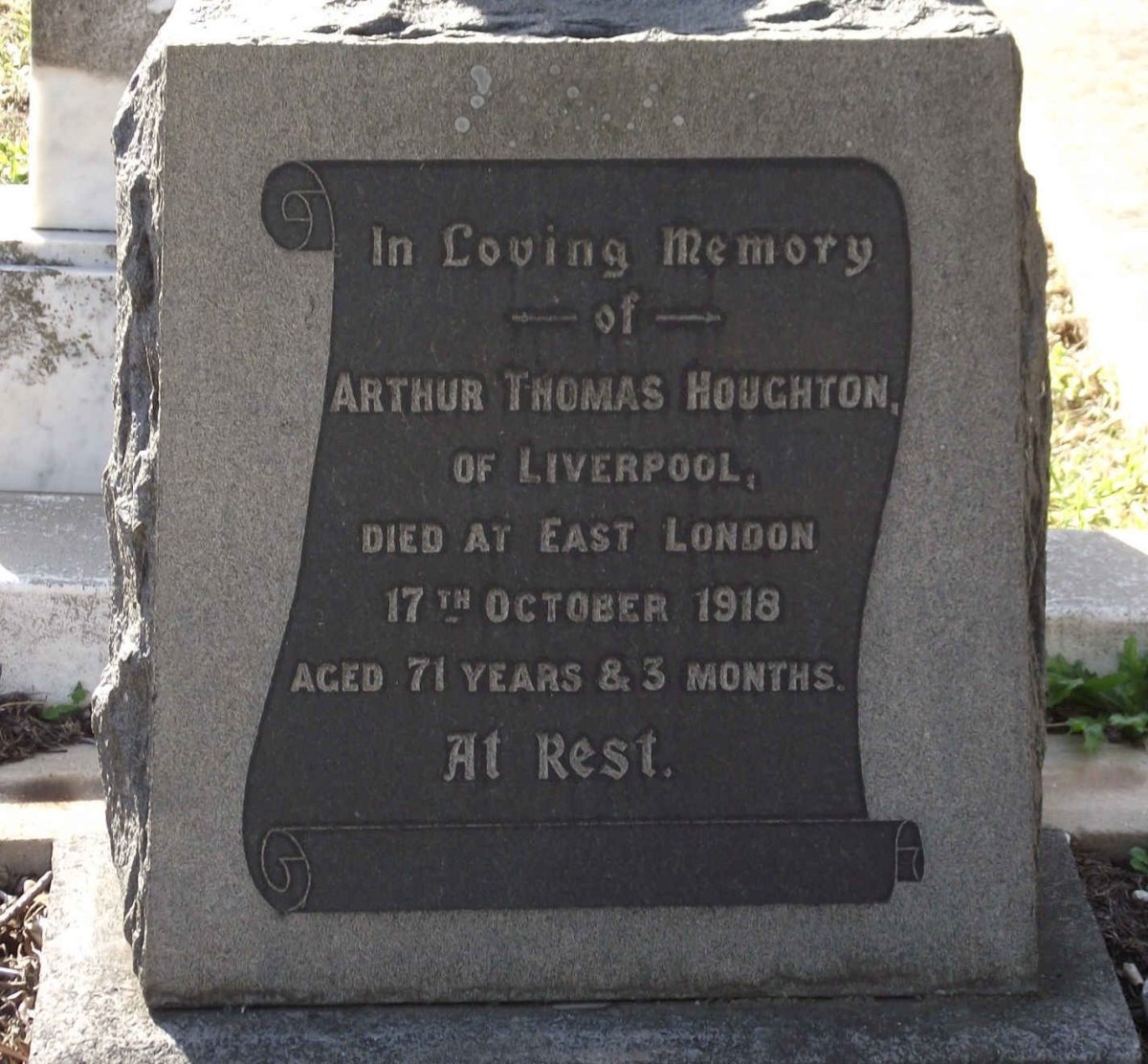HOUGHTON Arthur Thomas -1918