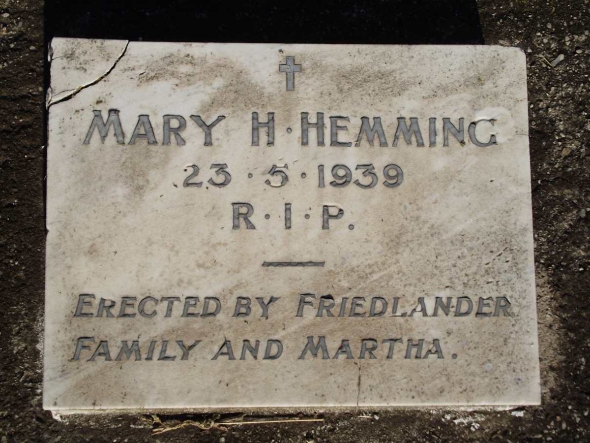 HEMMING Mary H. -1939