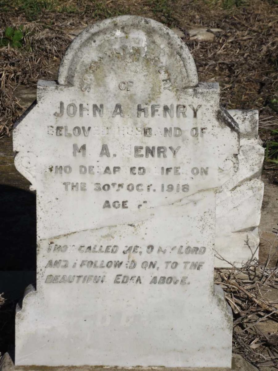 HENRY John A. -1918