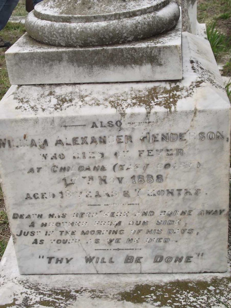 HENDERSON William Alexander -1888