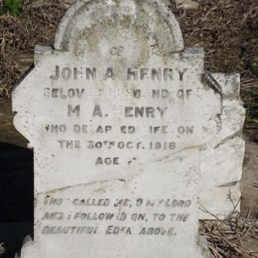 HENRY John A. -1918
