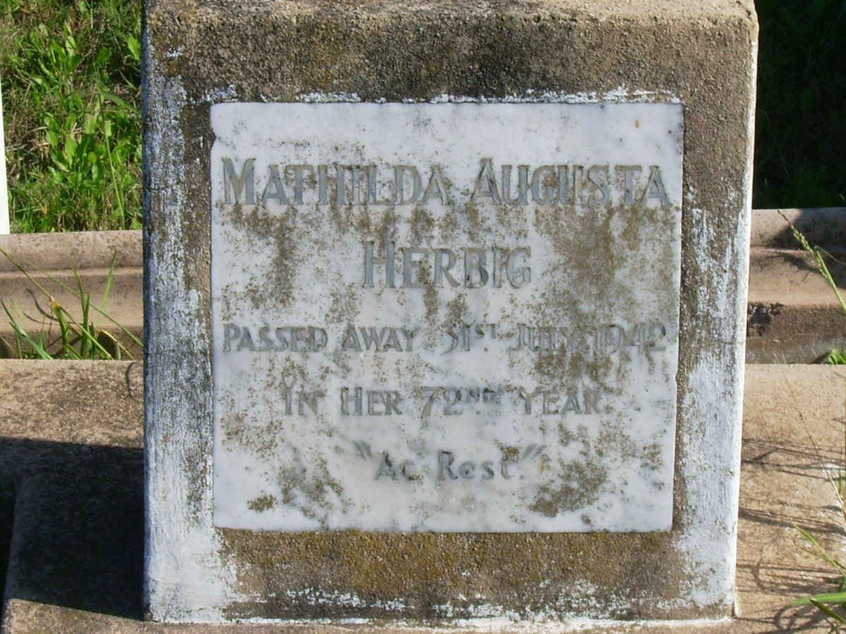 HERBIG Mathilda Augusta -1942