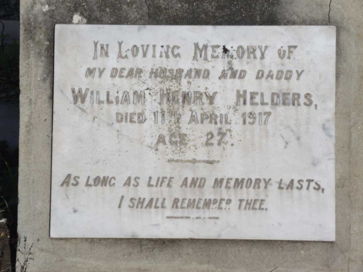 HELDERS William Henry -1917