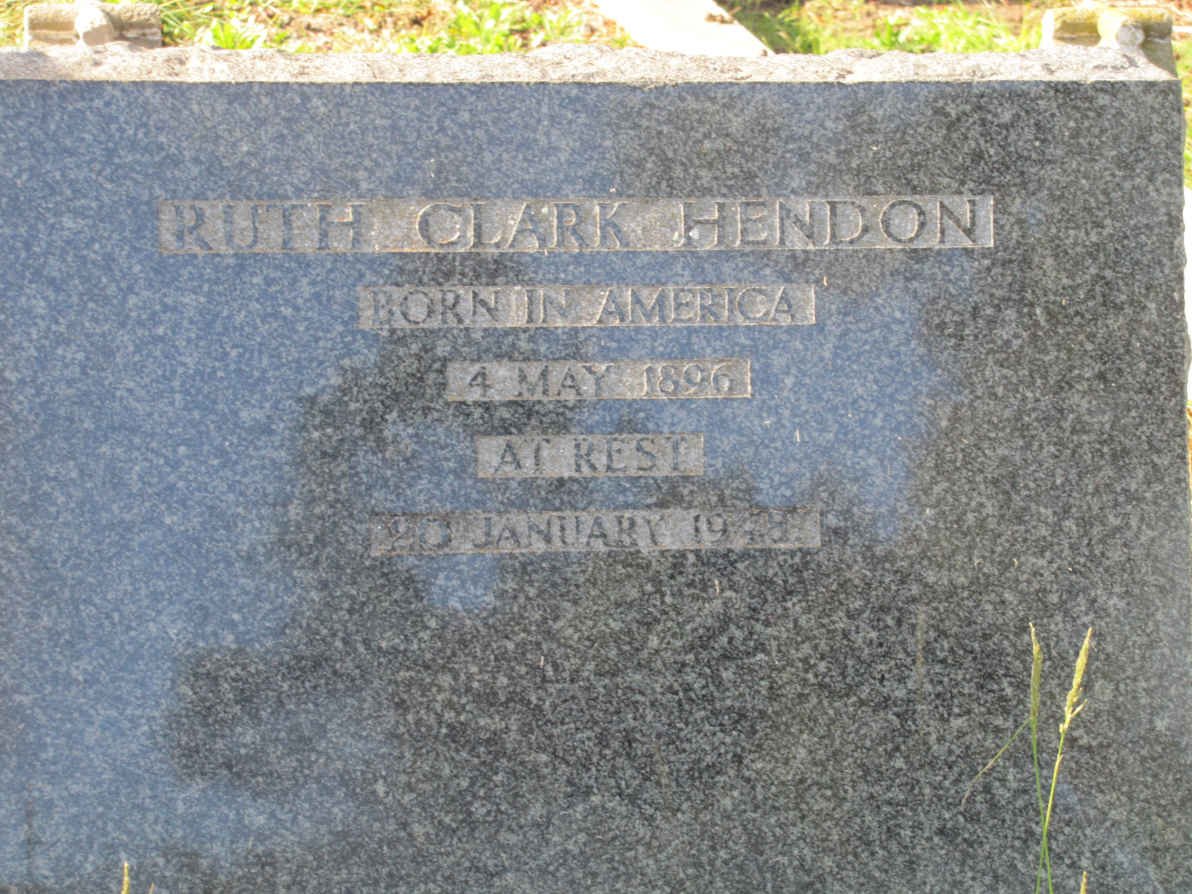 HENDON Ruth Clark 1896-1948