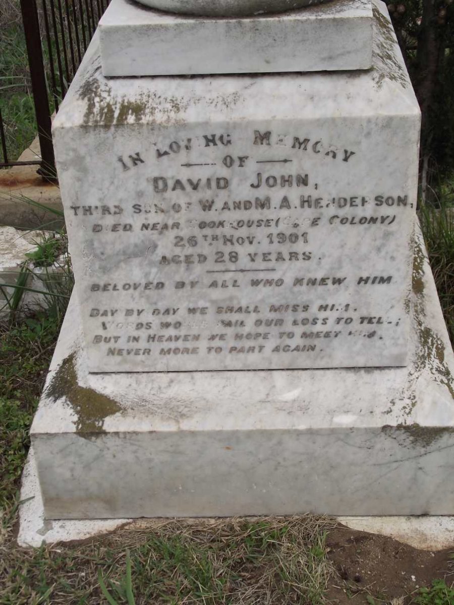 HENDERSON David John -1901