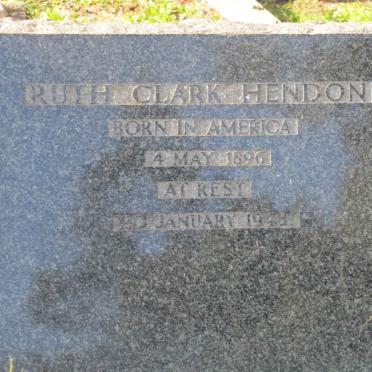 HENDON Ruth Clark 1896-1948