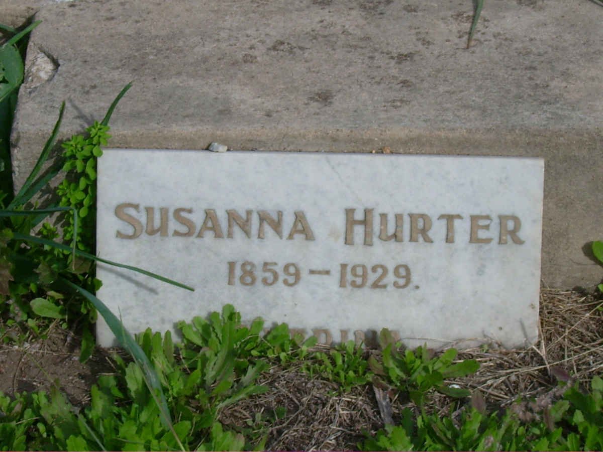 HURTER Susanna 1859-1929