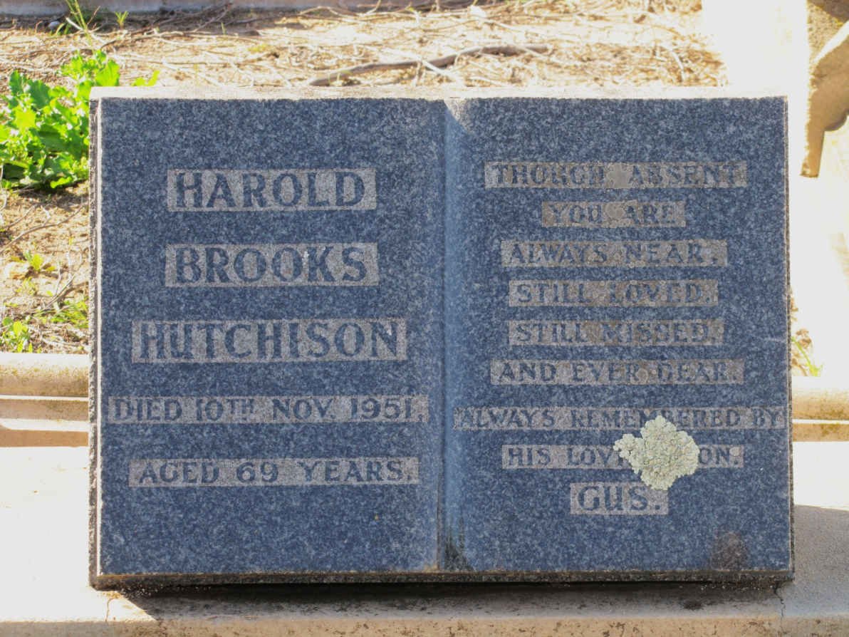 HUTCHISON Harold Brooks -1951 