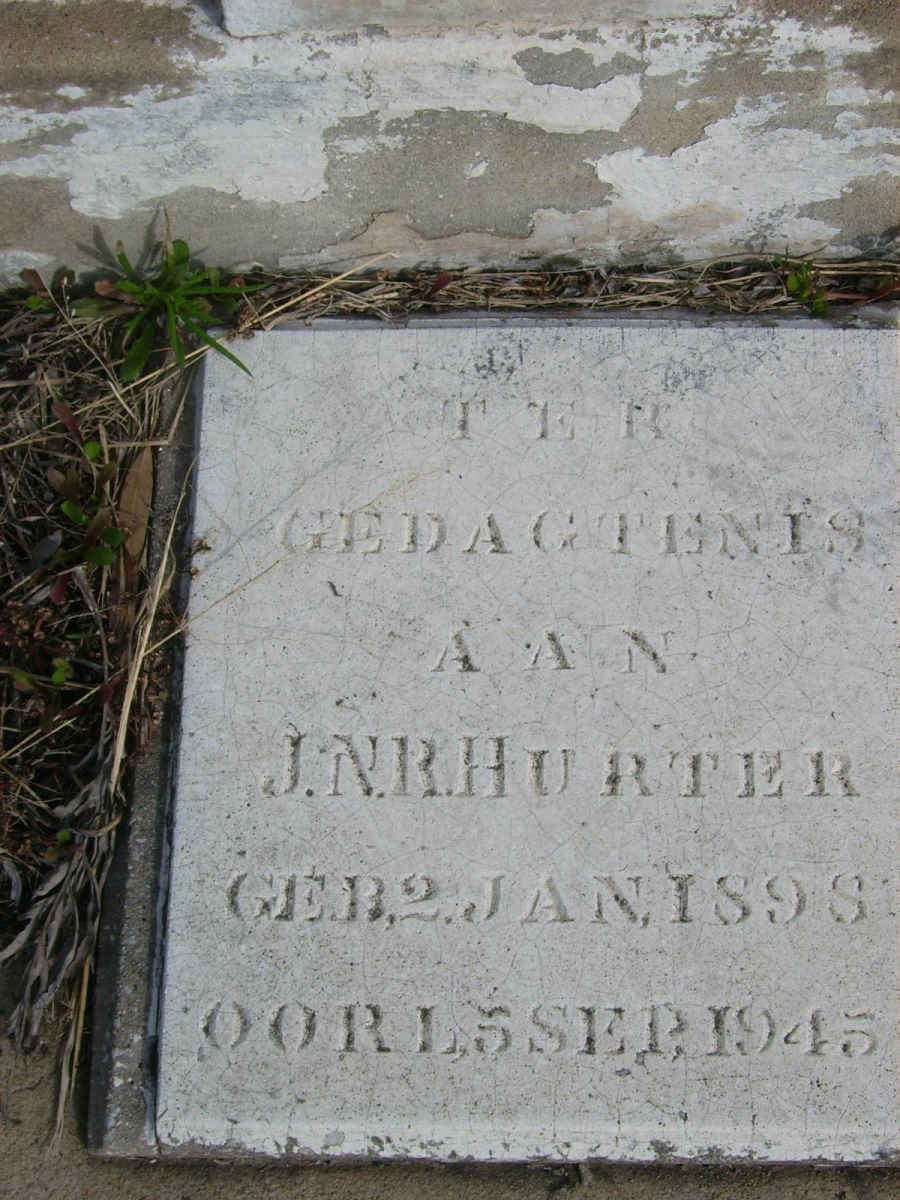 HURTER J.N.R. 1898-1945