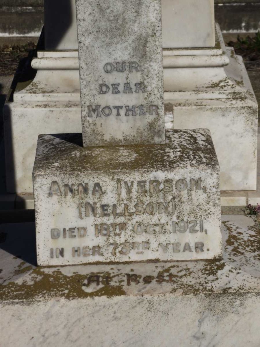 IVERSON Anna nee NELLSON -1921