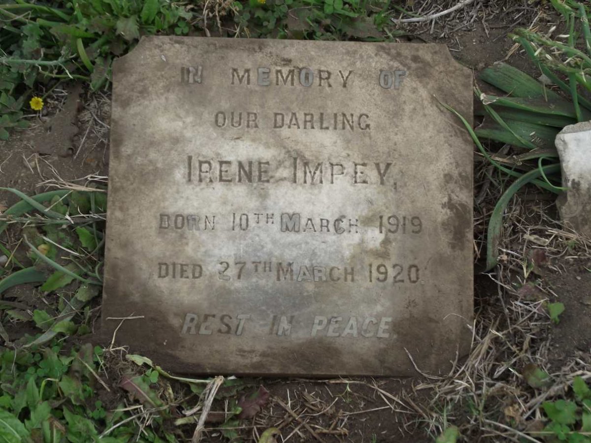 IMPEY Irene 1919 -1920