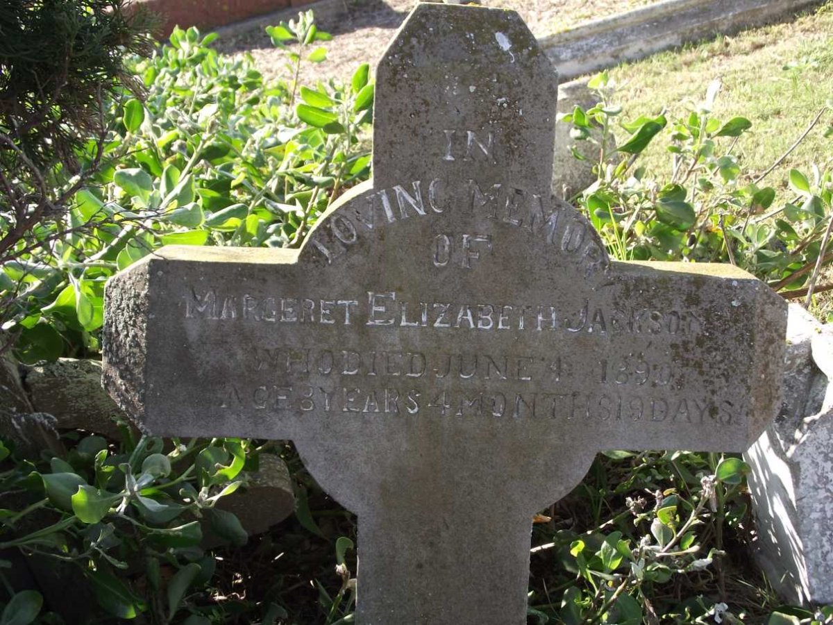 JACKSON Margaret Elizabeth -1890