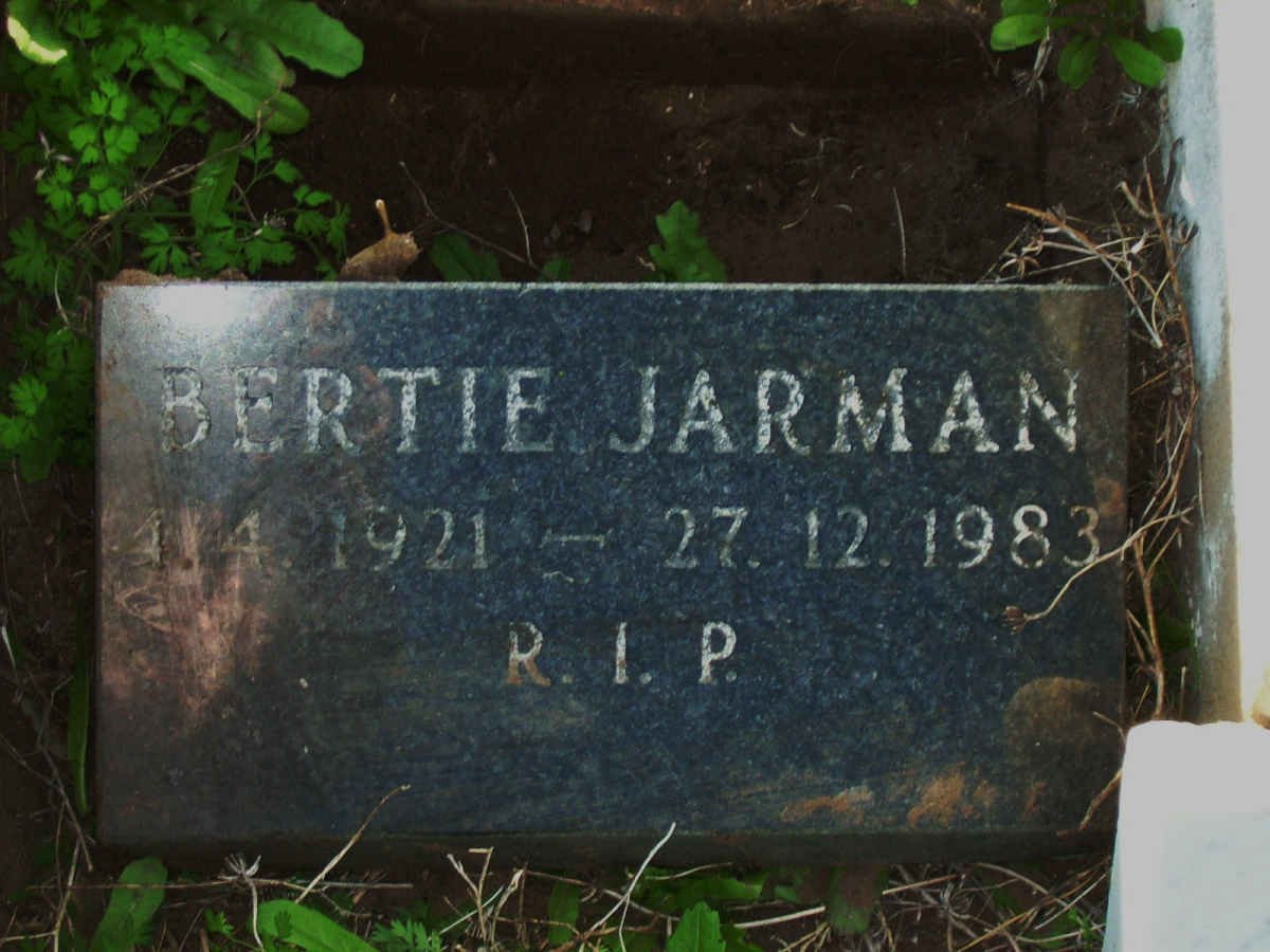 JARMAN Bertie 1921-1983