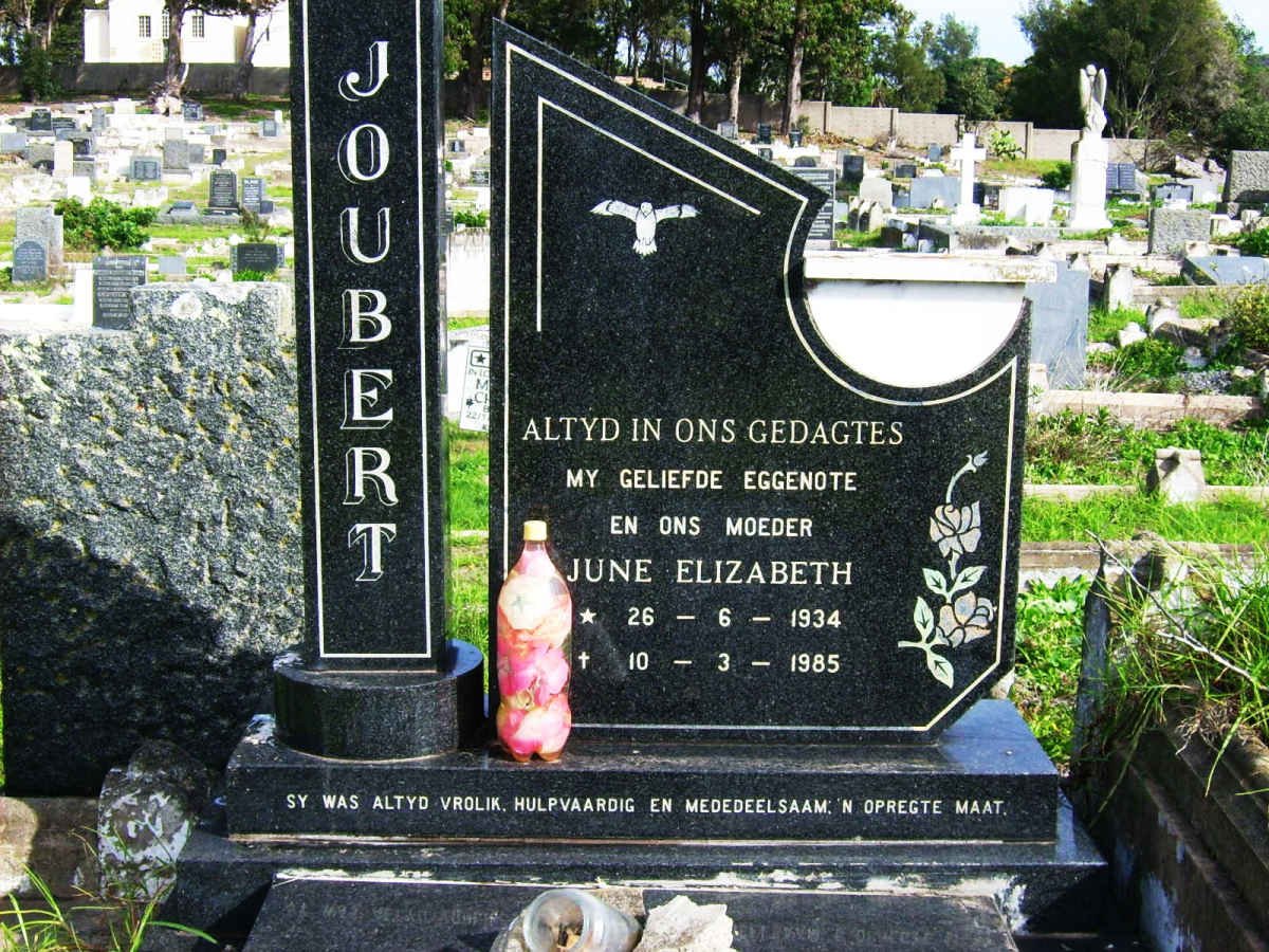 JOUBERT June Elizabeth 1934-1985
