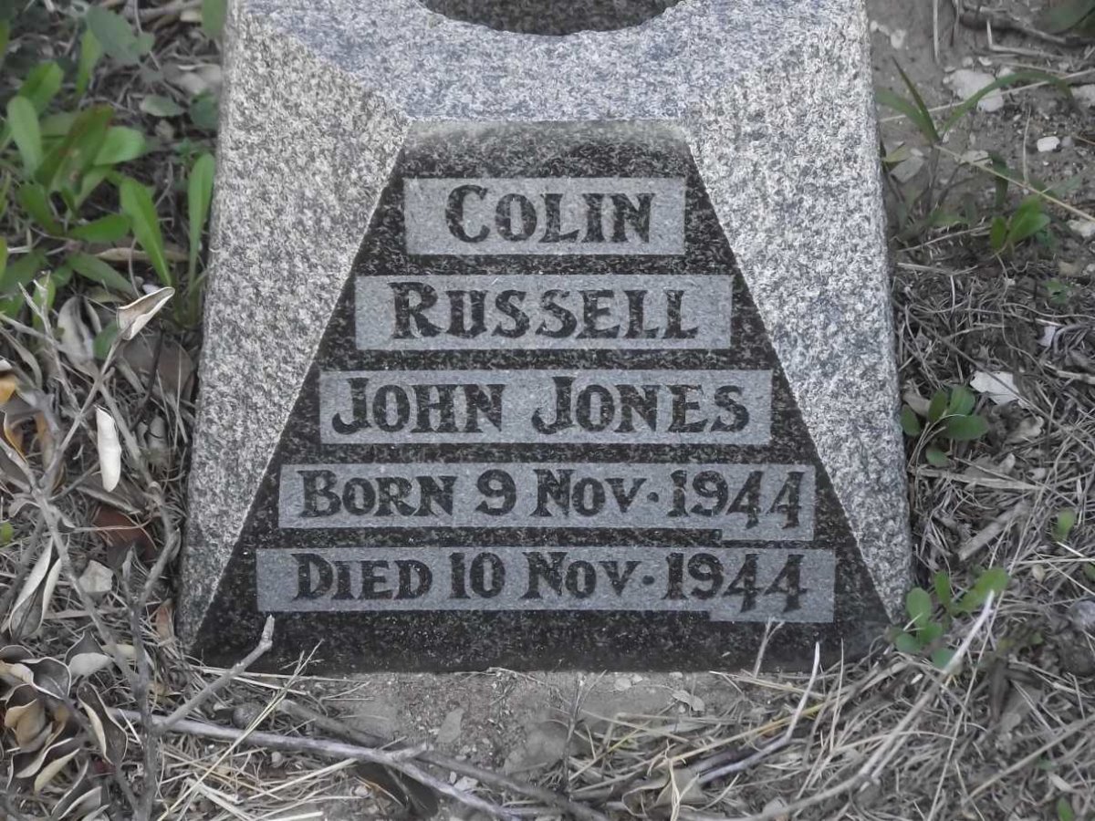 JONES Colin Russell John 1944-1944